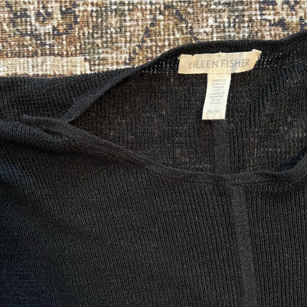 Eileen Fisher Open Knit dress with slip
